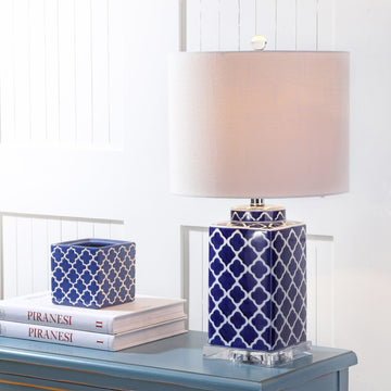 Clarke 23" Chinoiserie LED Table Lamp - JONATHAN Y